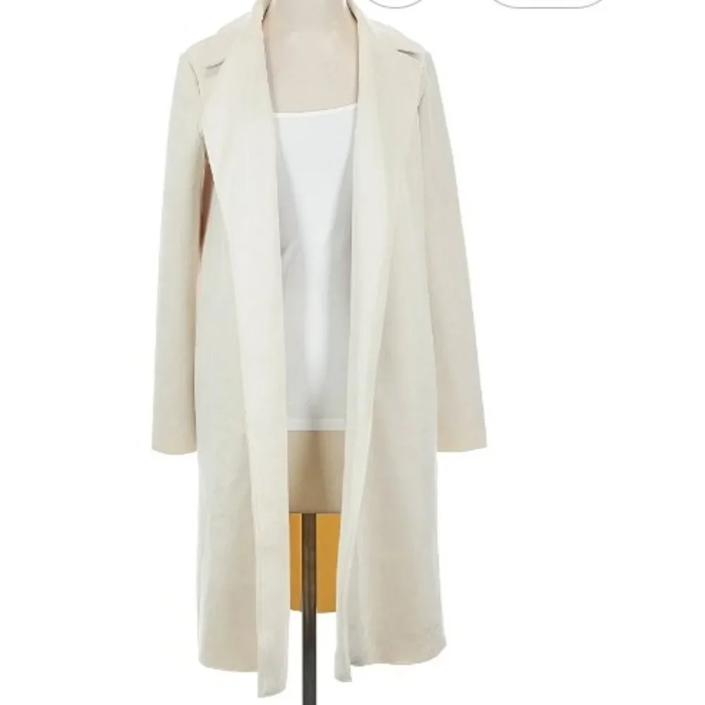 Zara white faux suede coat XS - good condition! - Picture 6 of 6